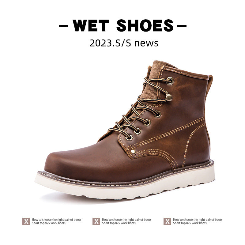 Men's Fleece-Lined Waterproof Hiking & Work Boots | Winter