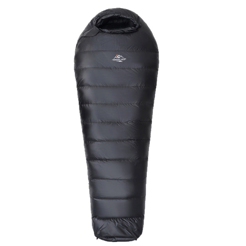 Down 4-Season Mummy Sleeping Bag | -30F Winter Camping