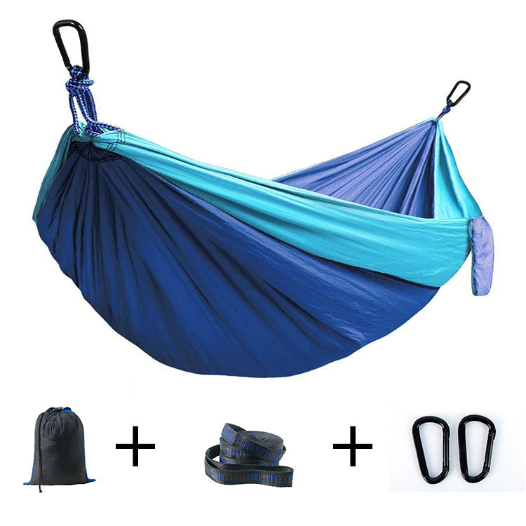 Portable Outdoor Nylon Hammock with Rope