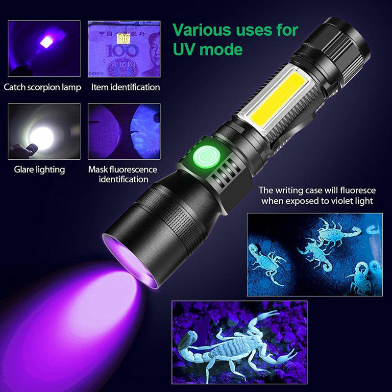 Rechargeable Flashlight | Multi-Function USB