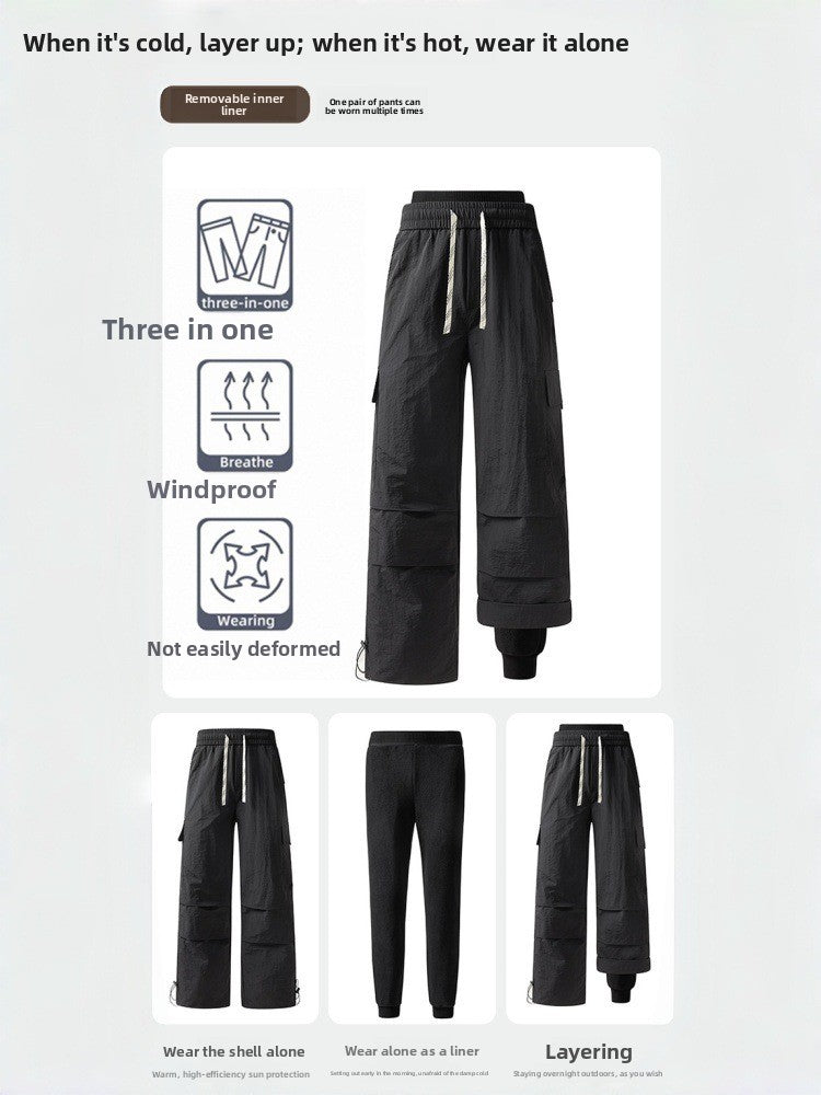 Three-in-One Waterproof Outdoor Pants