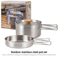 Camping Portable Cookware | Foldable Stainless Steel