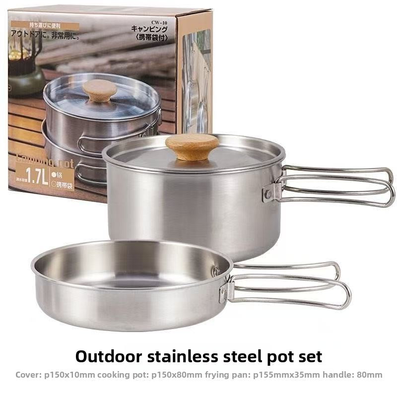 Camping Portable Cookware | Foldable Stainless Steel