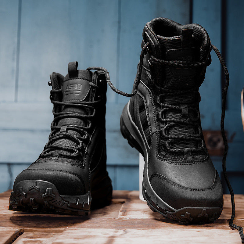 Men's High Top Combat Boots Outdoor Hiking Military Shoes