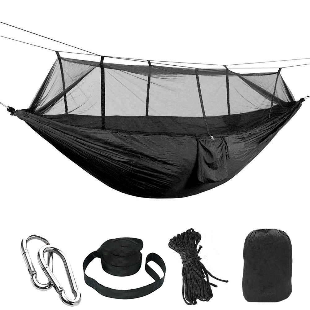 Mosquito Net Camping Hammock with Parachute Cloth