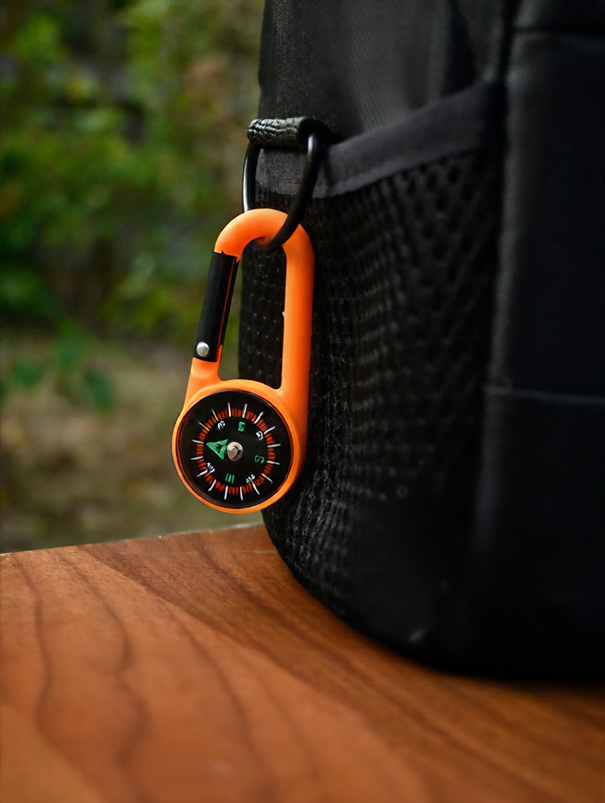 Carabiner Compass | Hiking Trail Accessory