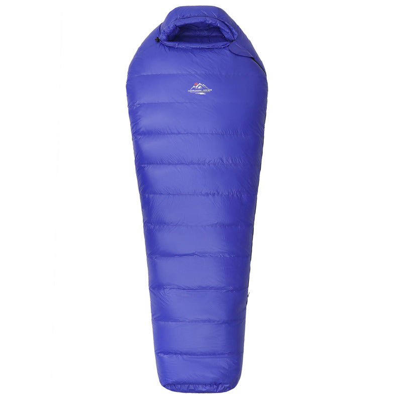 Down 4-Season Mummy Sleeping Bag | -30F Winter Camping
