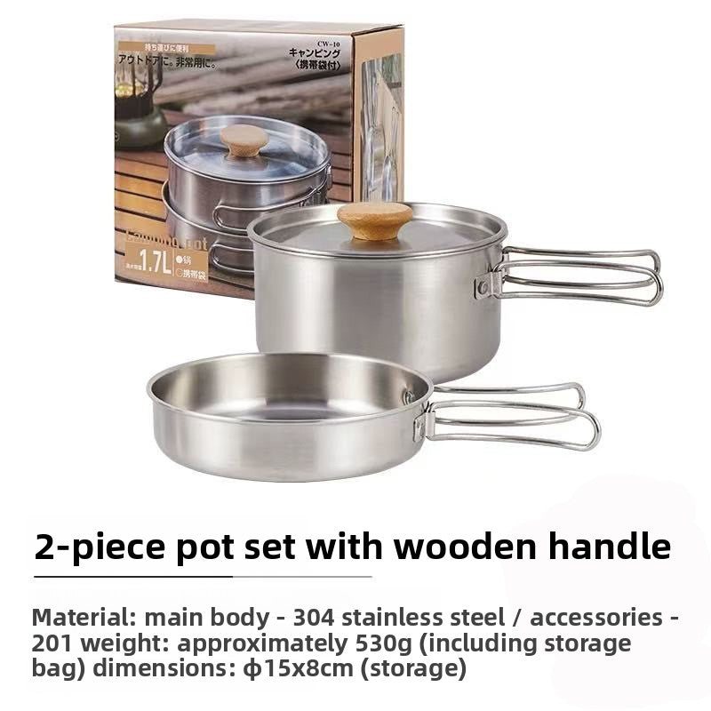 Camping Portable Cookware | Foldable Stainless Steel