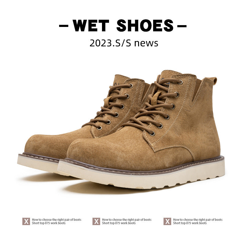 Men's Fleece-Lined Waterproof Work Boots
