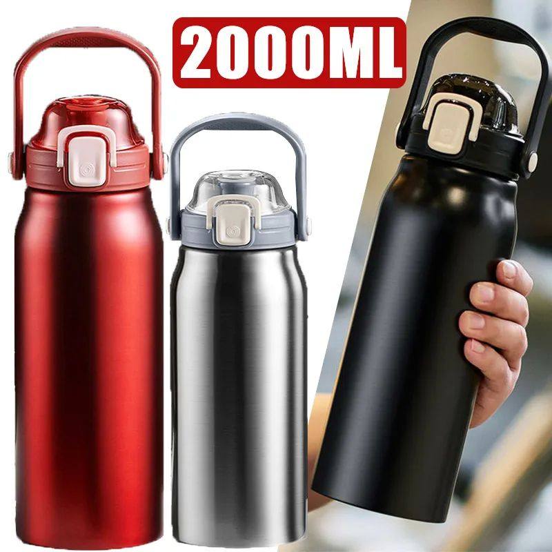 Insulated Stainless Steel Water Bottle with Straw