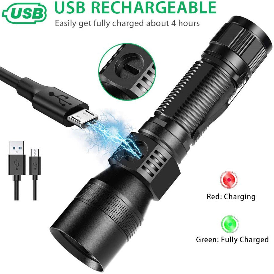 Rechargeable Flashlight | Multi-Function USB