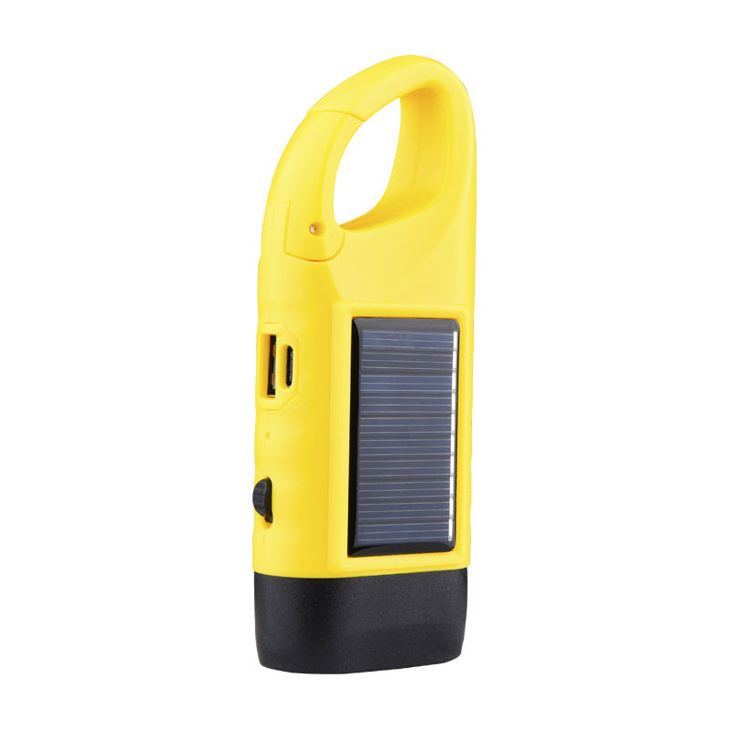 Solar Hand Crank Emergency Flashlight