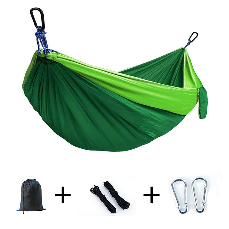 Portable Outdoor Nylon Hammock with Rope