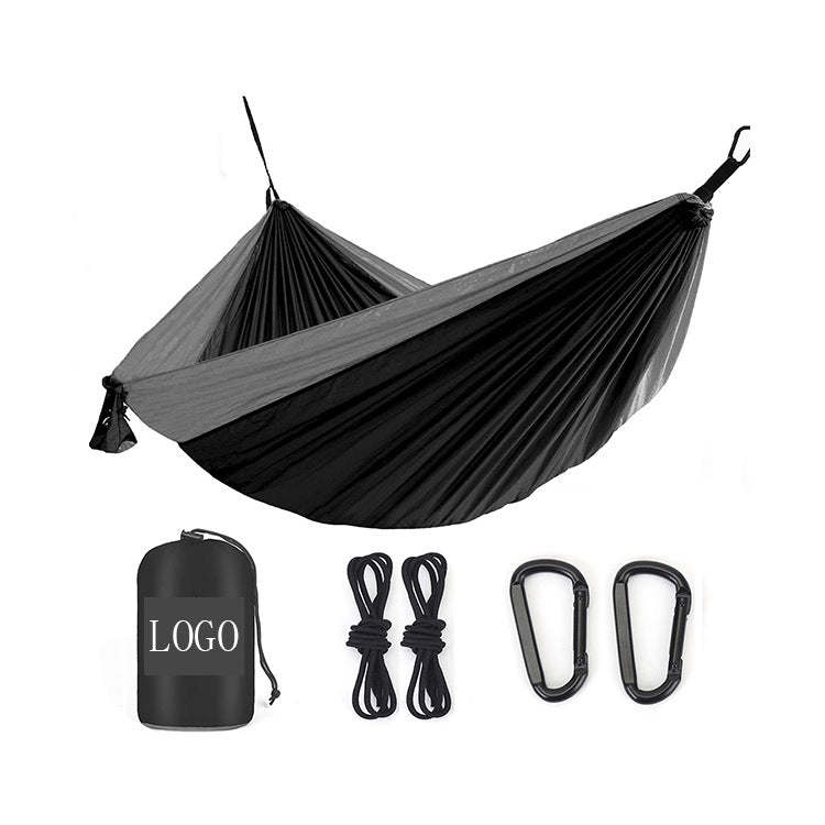 Portable Outdoor Nylon Hammock with Rope