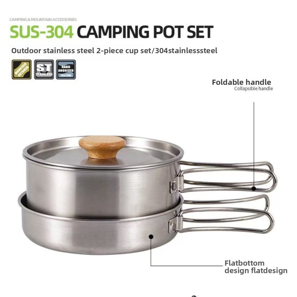 Camping Portable Cookware | Foldable Stainless Steel