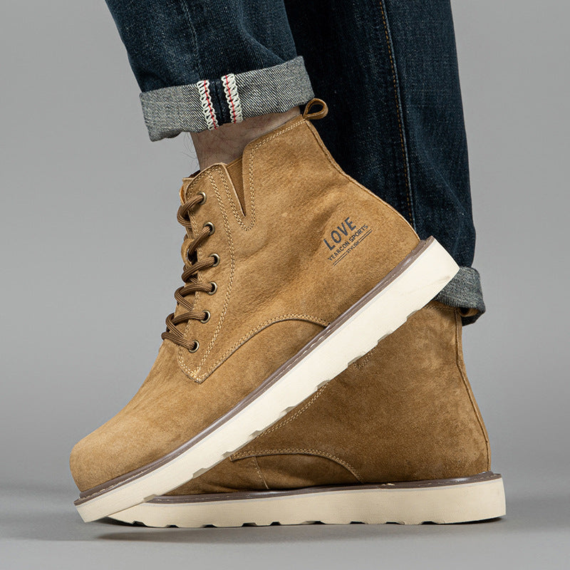 Men's Fleece-Lined Waterproof Work Boots