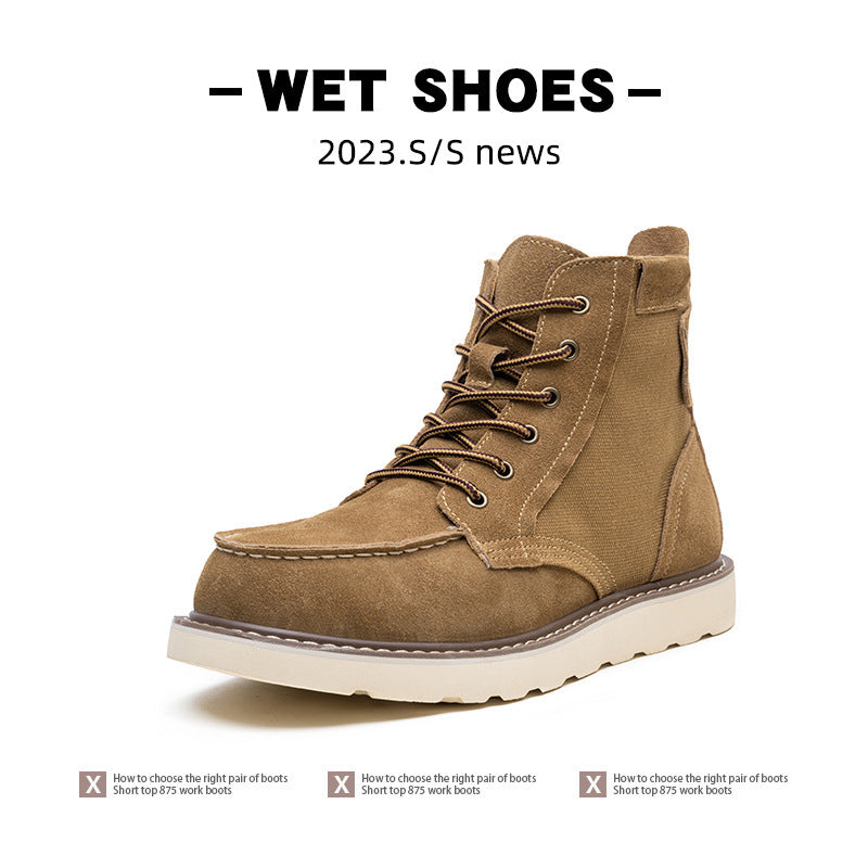 Men's Fleece-Lined Waterproof Hiking & Work Boots | Winter