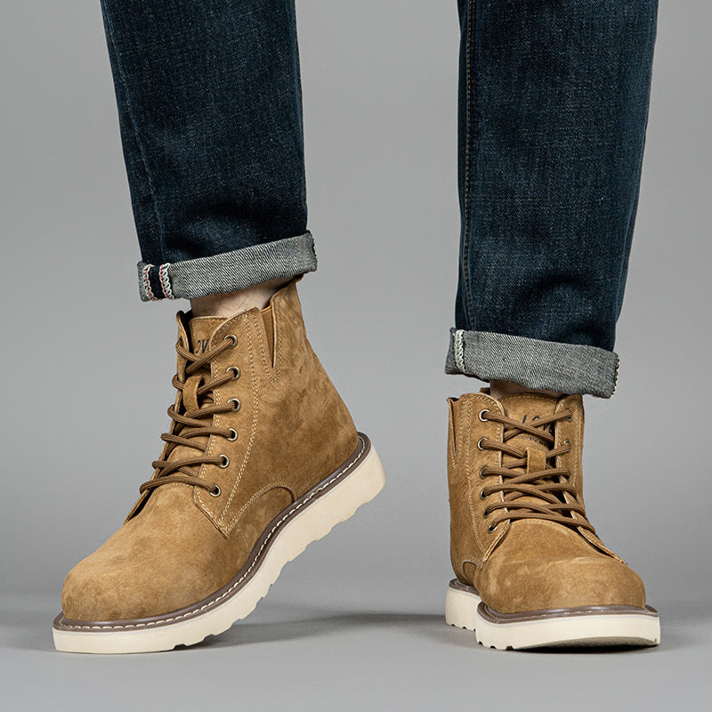 Men's Fleece-Lined Waterproof Work Boots