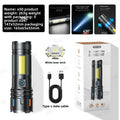 High Power Zoom Flashlight with Digital Display