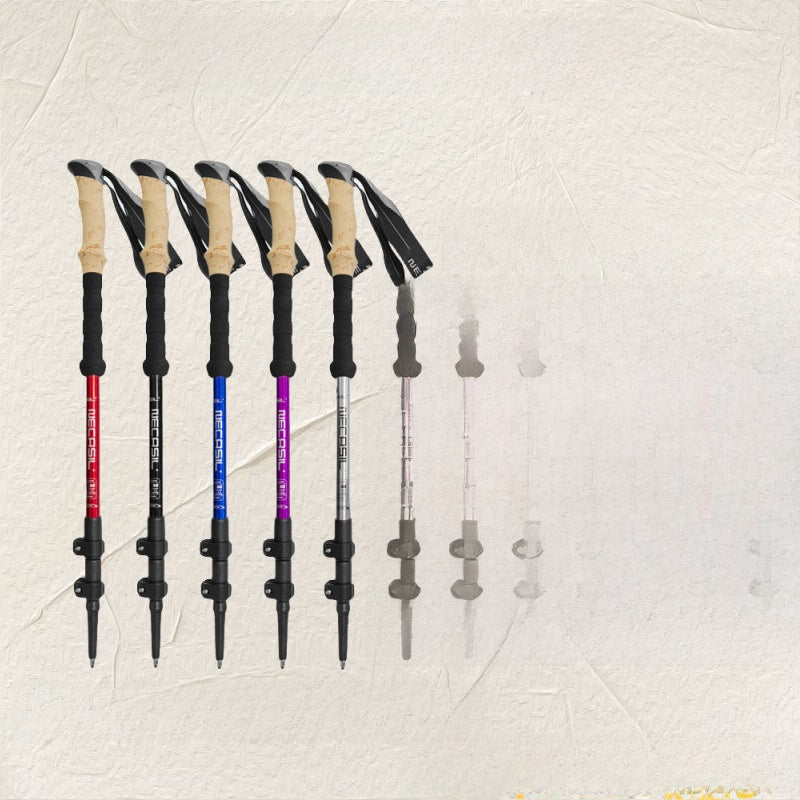 Adjustable Aluminum Trekking Pole with EVA Cork Handle