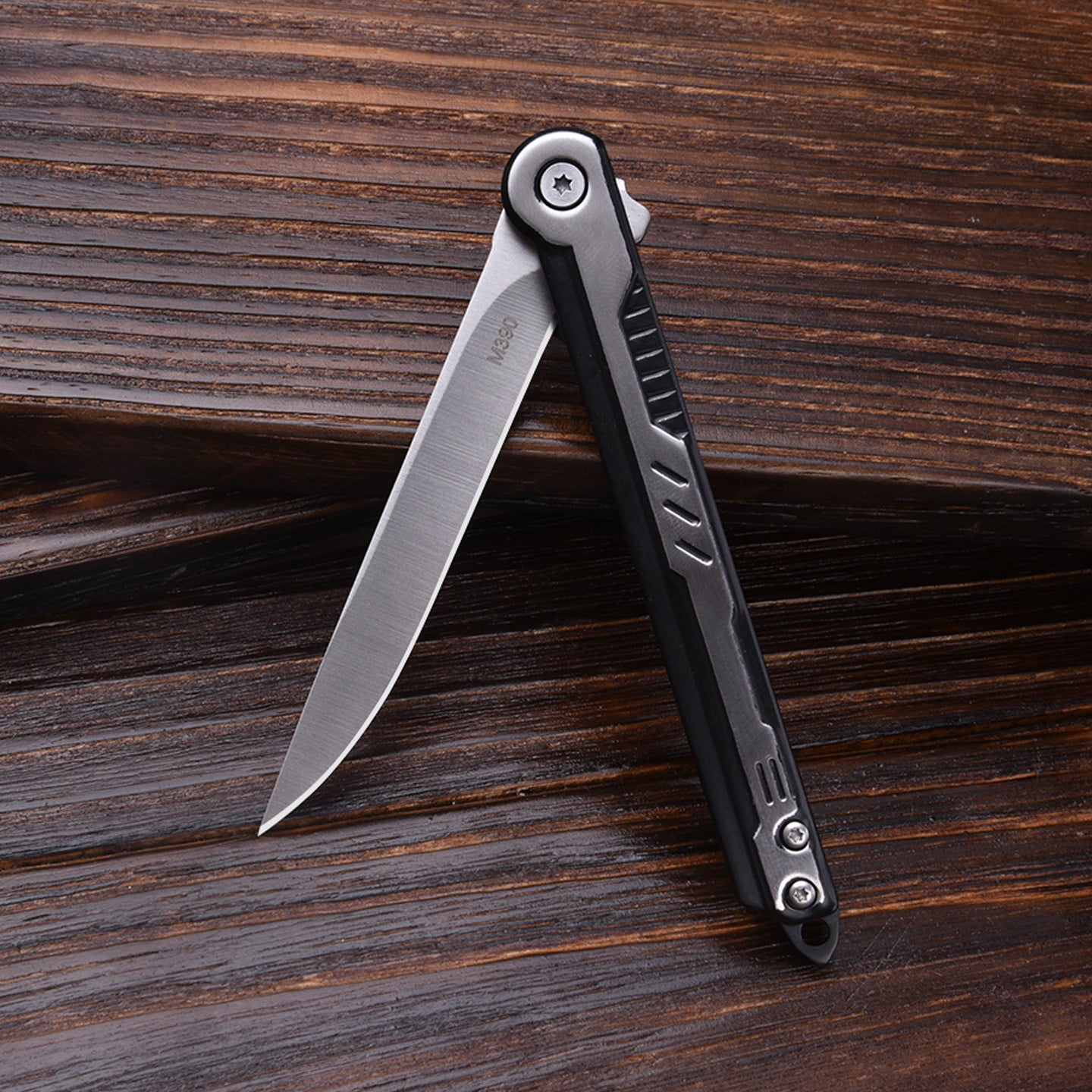 Survival Folding Knife | Camping Leather Sheath