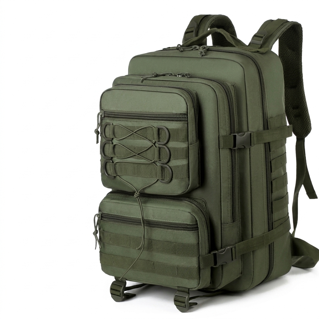 Large Capacity Outdoor Hiking Backpack — three-quarter angle