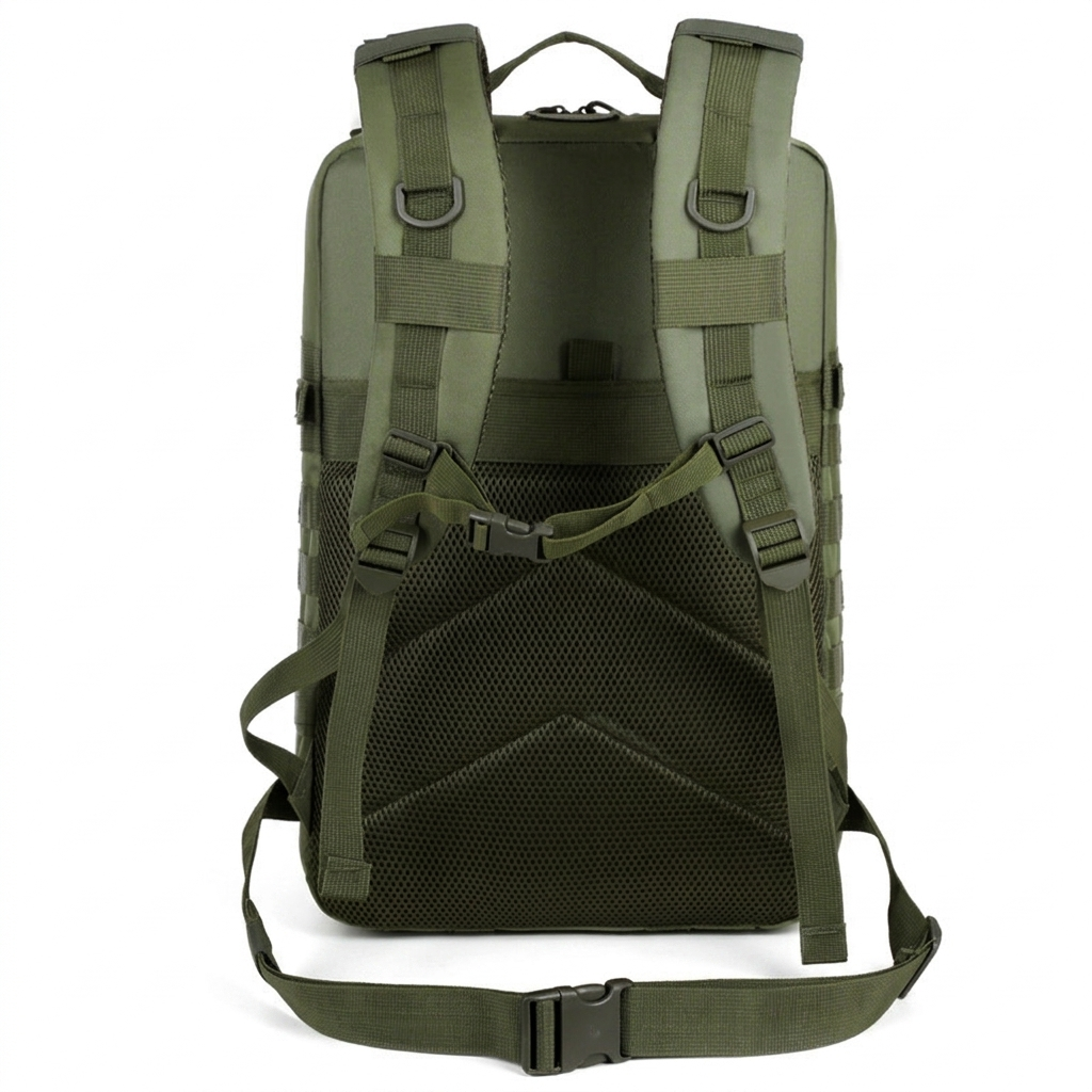 Large Capacity Outdoor Hiking Backpack — back view