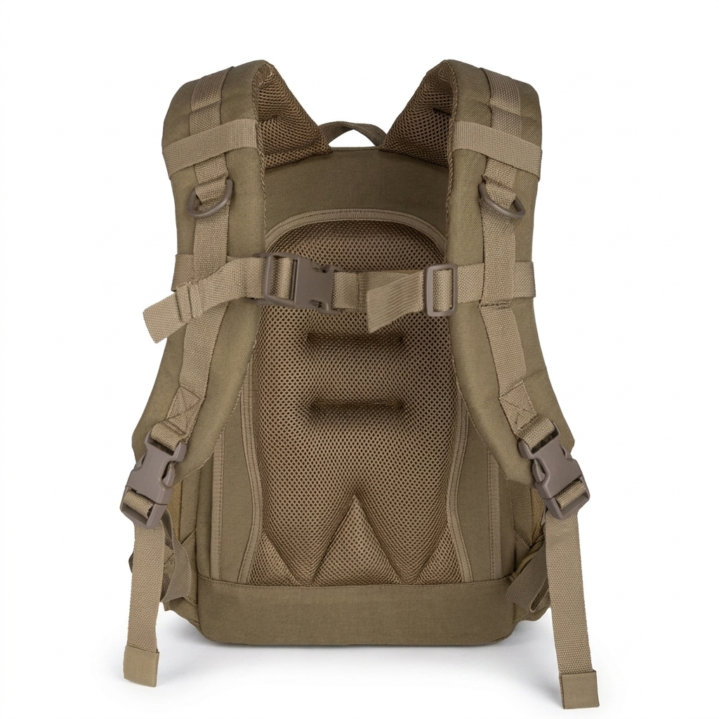 Tactical Nylon Outdoor Backpack — back view