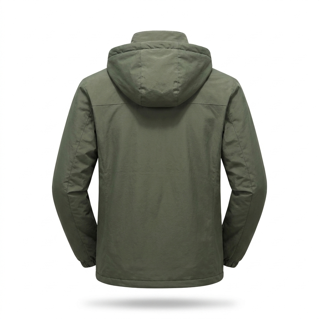 Mens Fleece Lined Outdoor Jacket - side view