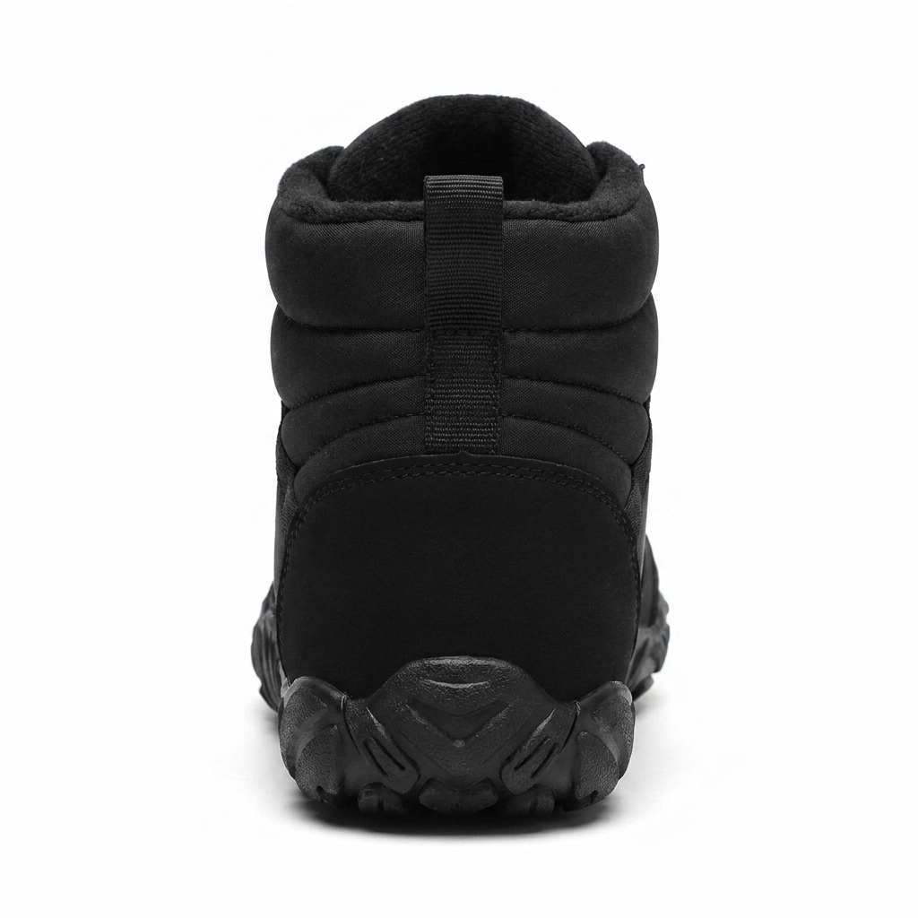 Fleece-Lined Hiking Shoes - back view