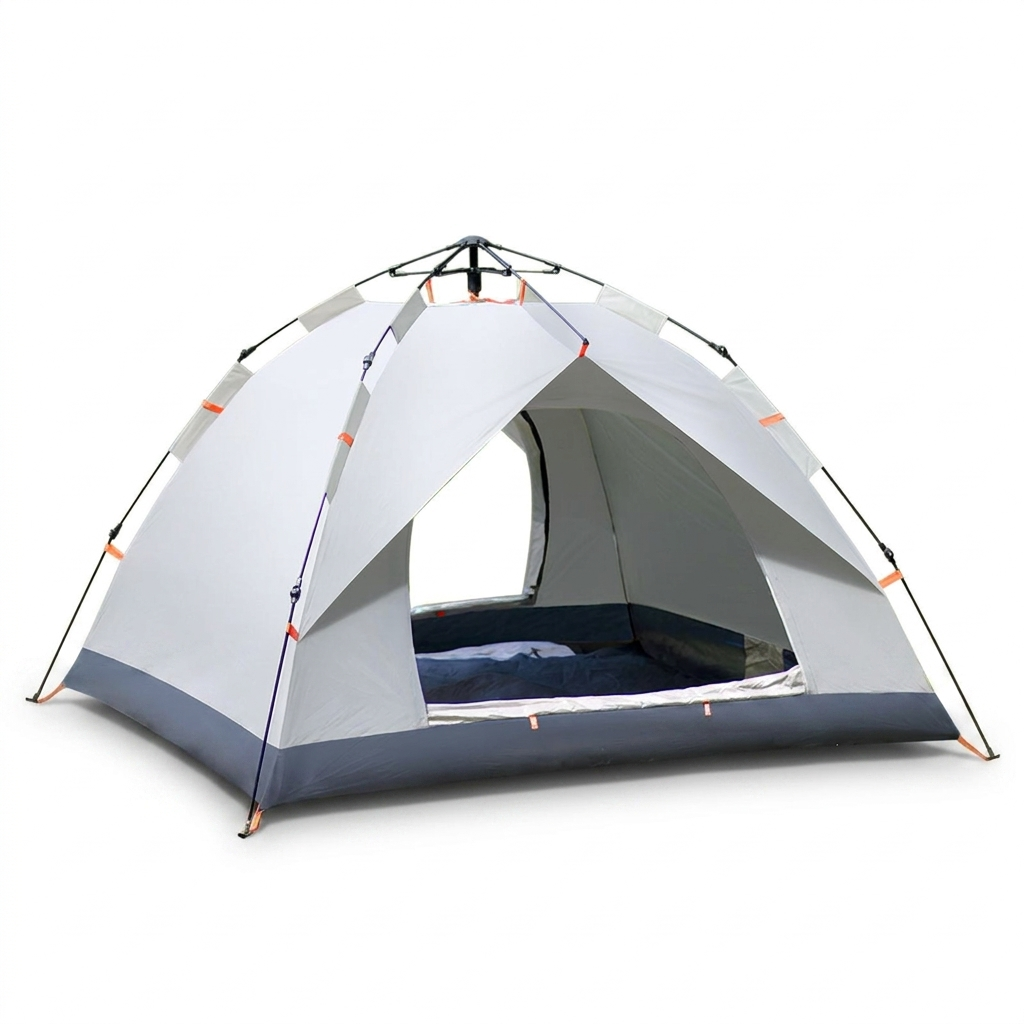 Automatic Pop Up Camping Tent - three-quarter angle