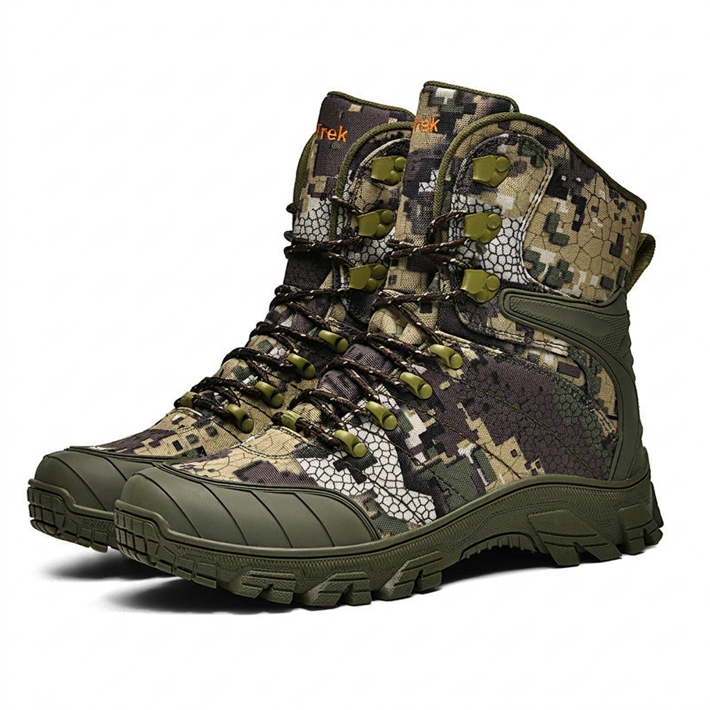 Outdoor hiking shoes - detail/material close-up view