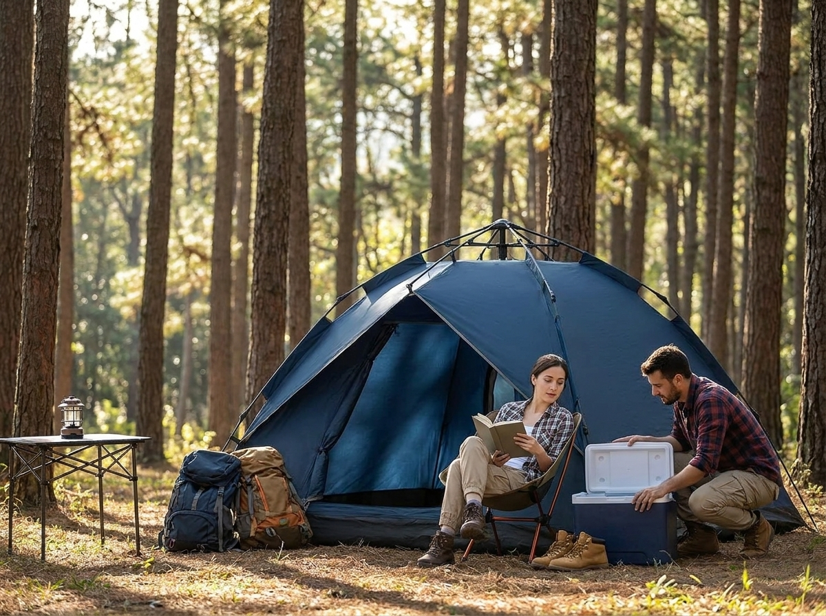 Automatic Pop Up Camping Tent - lifestyle hero