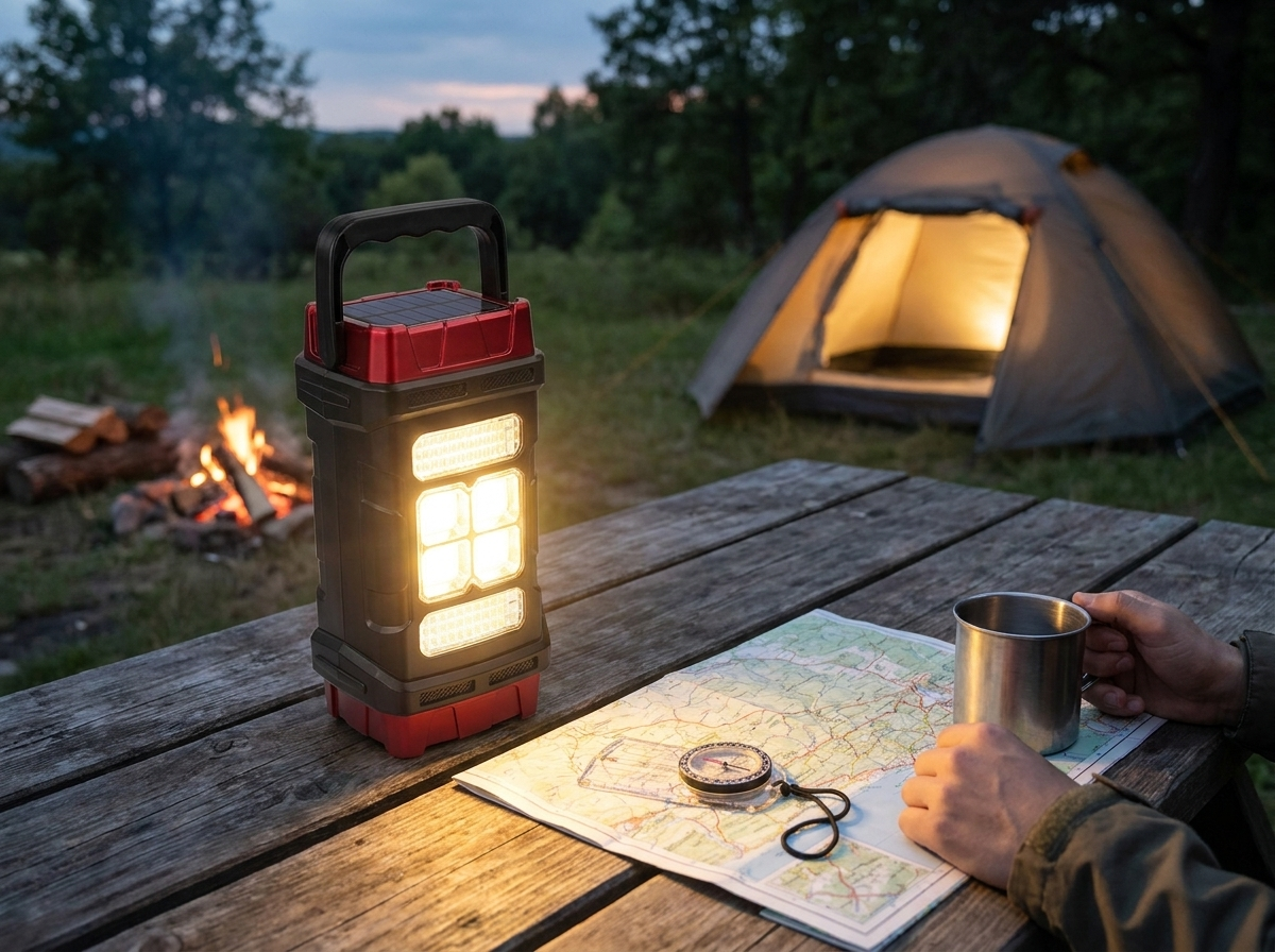 Lifestyle hero - USB rechargeable camping outdoor lighting flashlight