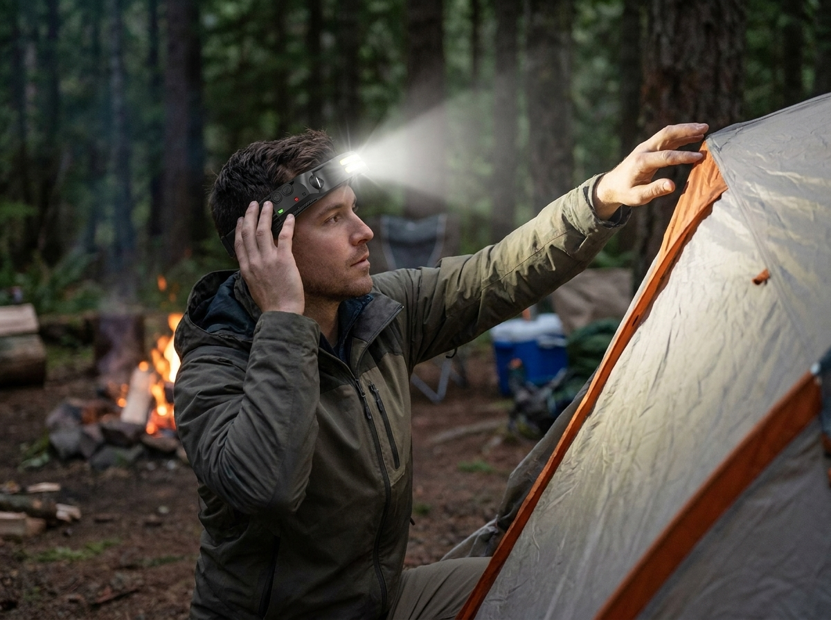 Lifestyle hero - Rechargeable LED Headlamp