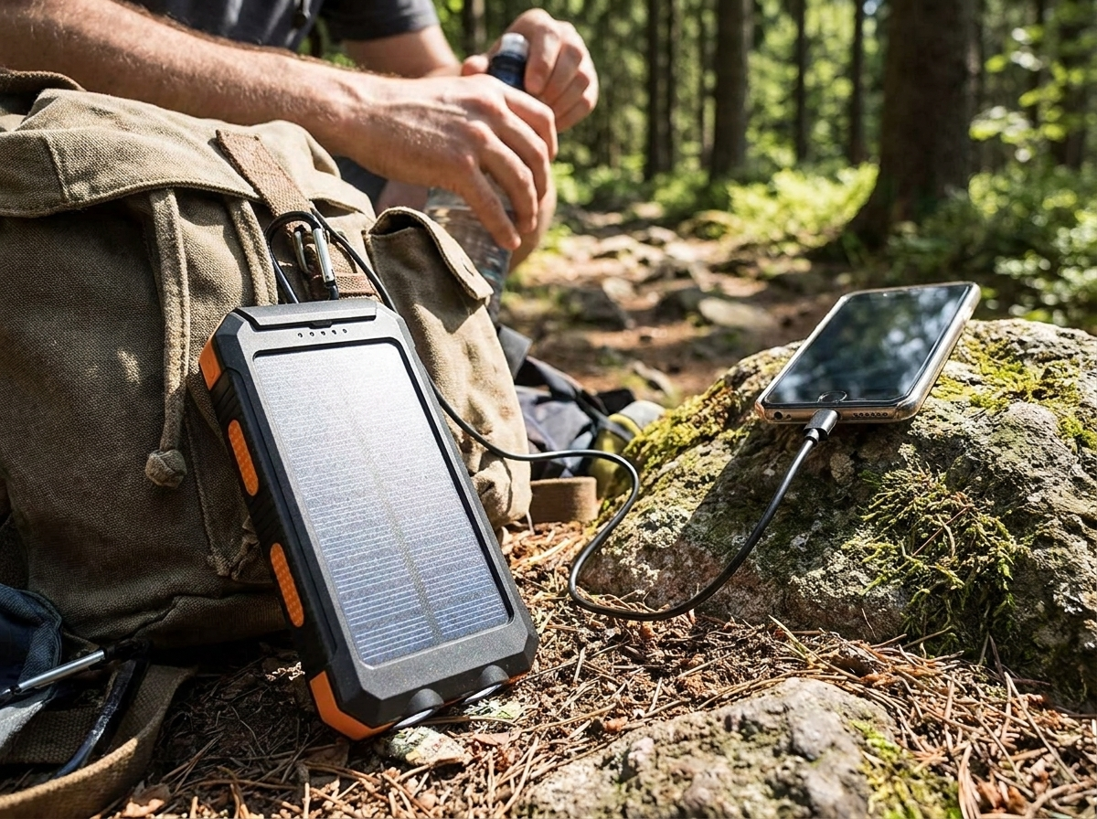 Lifestyle hero - Waterproof solar charging battery camping lamp