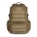 Tactical Nylon Outdoor Backpack — Mud Color — white background