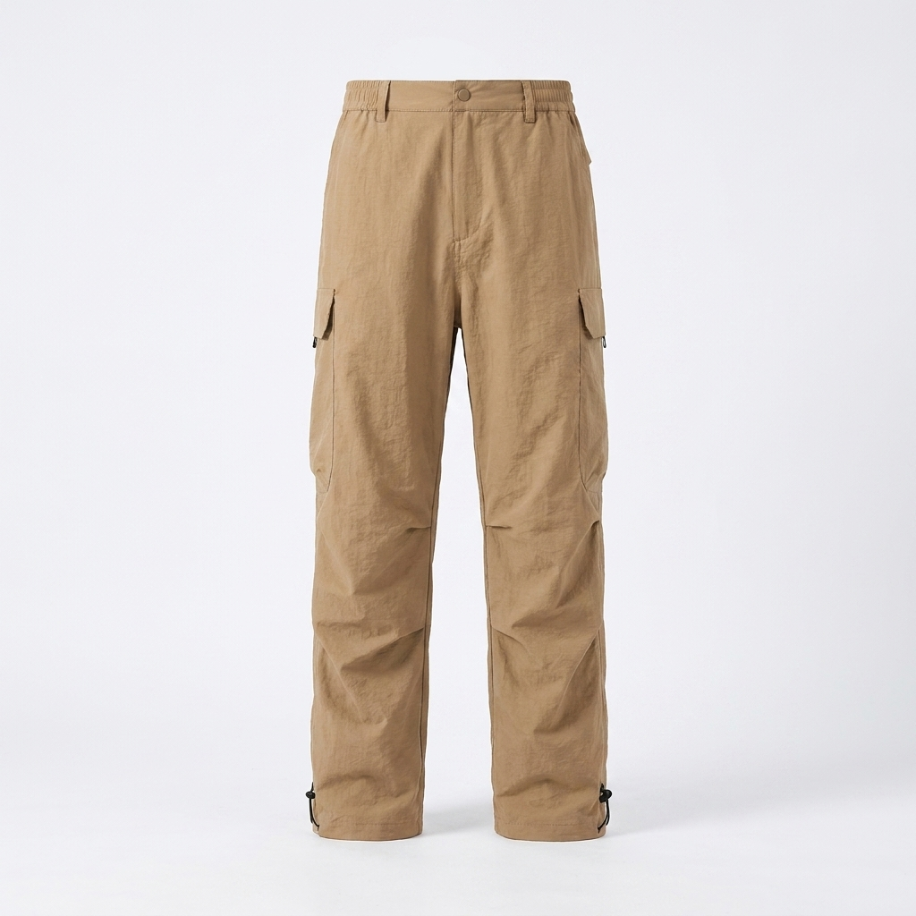 Three-in-One Waterproof Outdoor Pants — Unisex Camel — white background