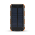 Waterproof solar charging battery camping lamp — Orange — white background