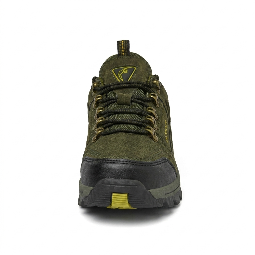Outdoor Hiking Shoes Low Heel Anti-Slip — 22016 khaki hiking shoes — white background