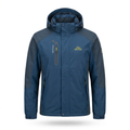 Men's Windproof Outdoor Jacket — Mens denim blue — white background