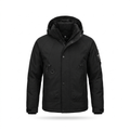 Outdoor Windproof Water-Resistant Sports Jacket — black — white background