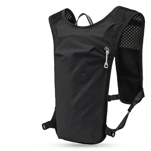 Lightweight Breathable Cycling Running Backpack — Black — white background