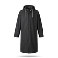 Hiking Mountaineering Rain Poncho — Black — white background